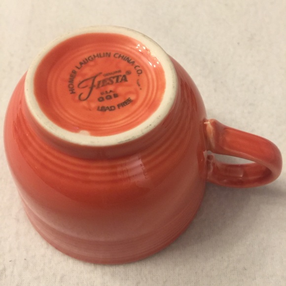 (GIFTED) Fiesta Teacup Set (Tangerine Orange) - Picture 6 of 6